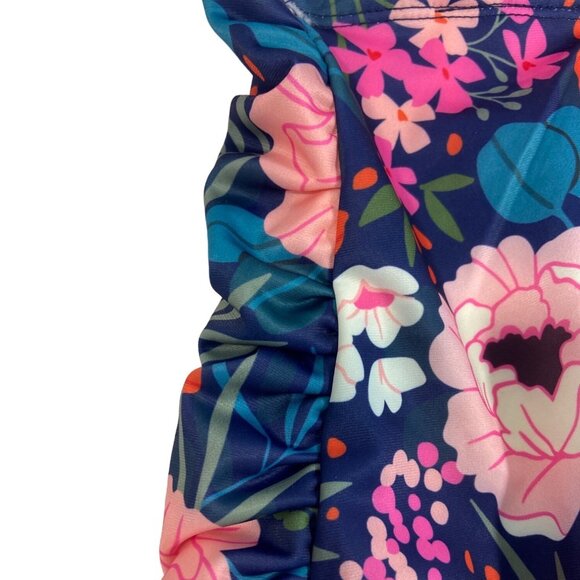 7am-7am Women's Multicolored One Piece Floral Swimsuit Sz M - Picture 6 of 9
